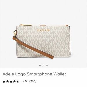 Adele logo smartphone wallet 
Michael kors